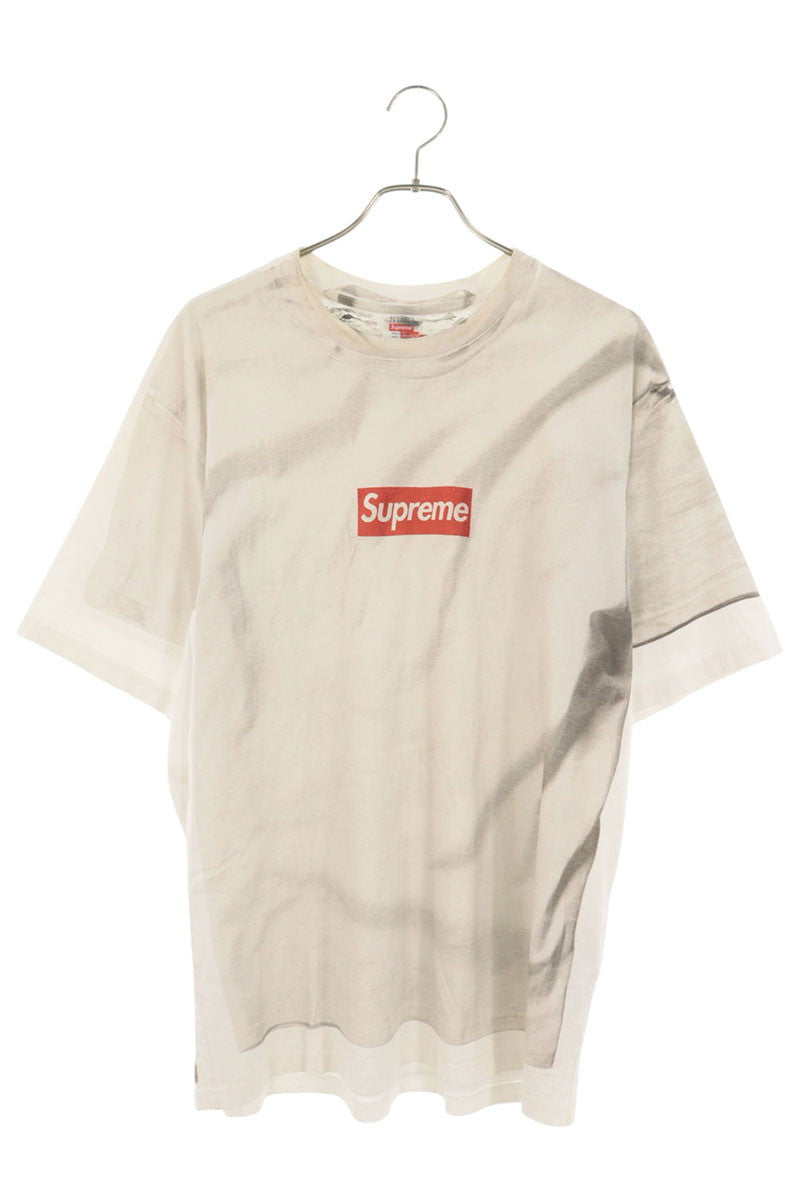 MM6 24SS Supreme Box Logo Print T-Shirt White Size L