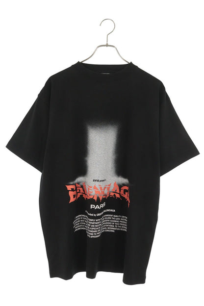 BALENCIAGA 26SS The Door Artwork Print T-Shirt Black Size XS