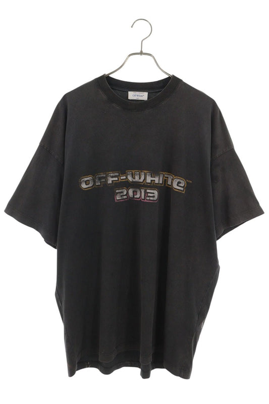 OFF-WHITE Digit Bacchus Distressed T-Shirt Black Size XS