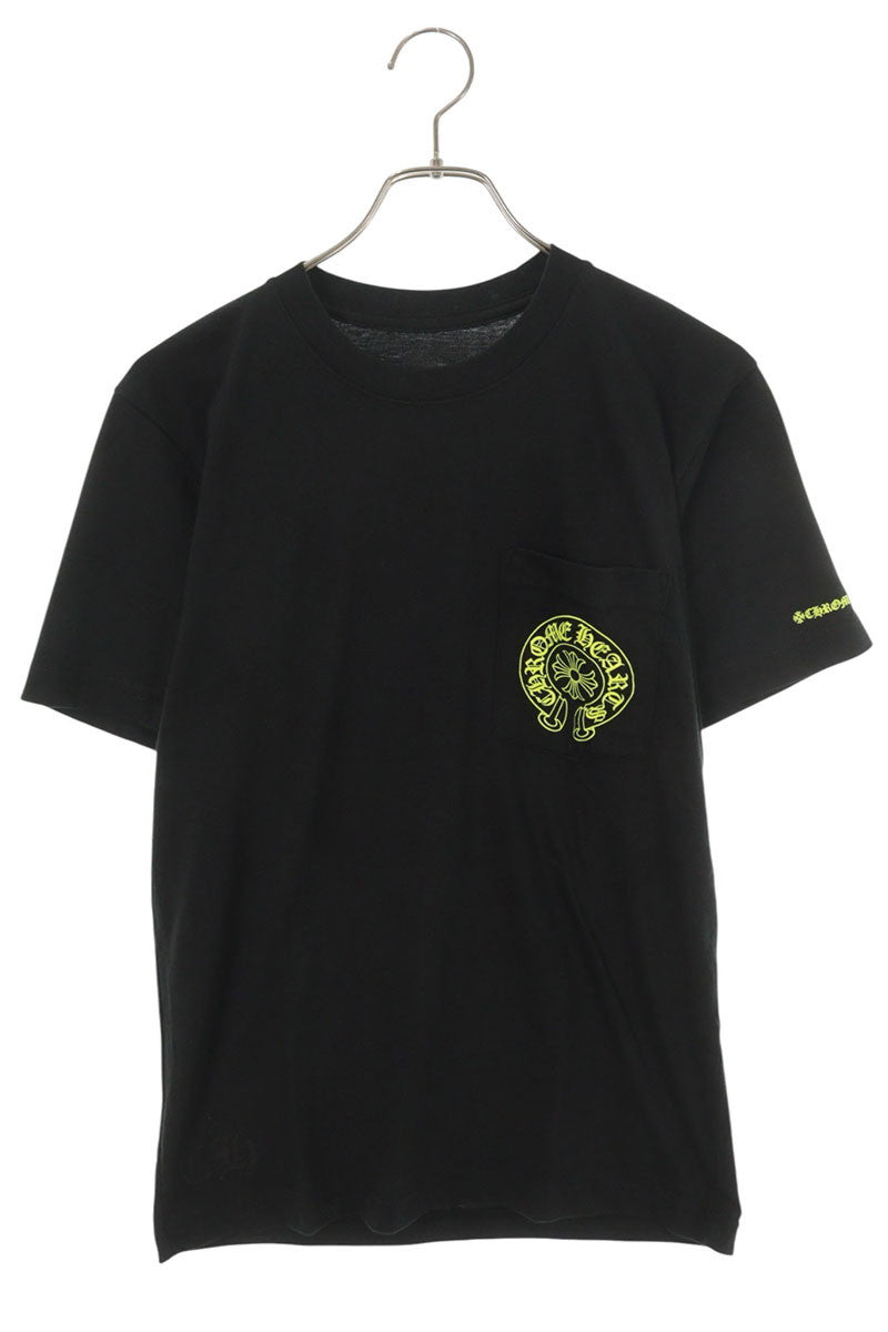 Chrome Hearts Black Yellow Horseshoe Print T-Shirt Size S