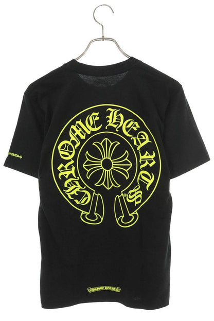 Chrome Hearts Black Yellow Horseshoe Print T-Shirt Size S