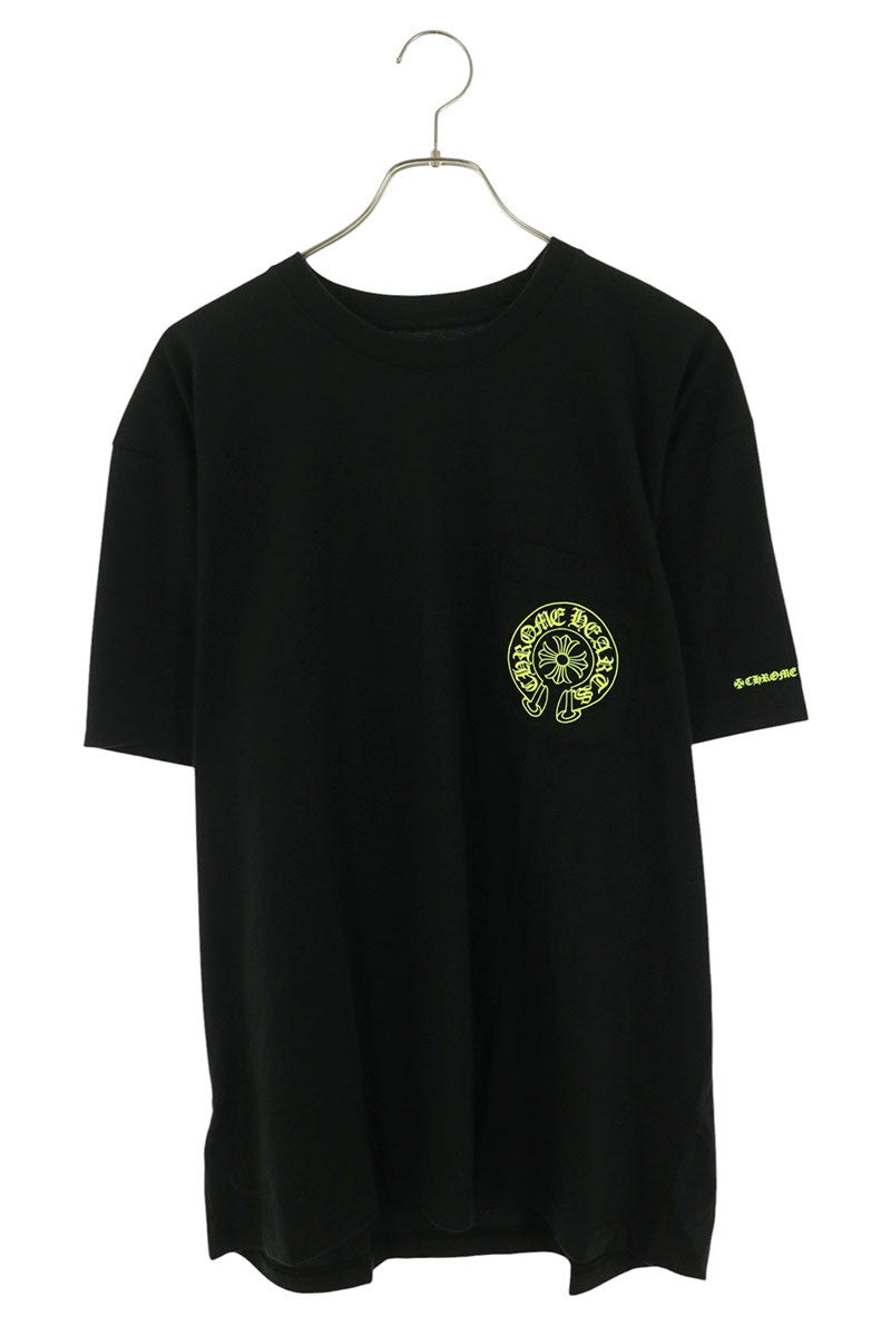 Chrome Hearts Black Yellow Horseshoe Print T-Shirt Size XL
