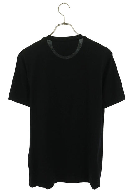 FENDI Lagerfeld Stone Logo Bijou T-Shirt Black Size 48