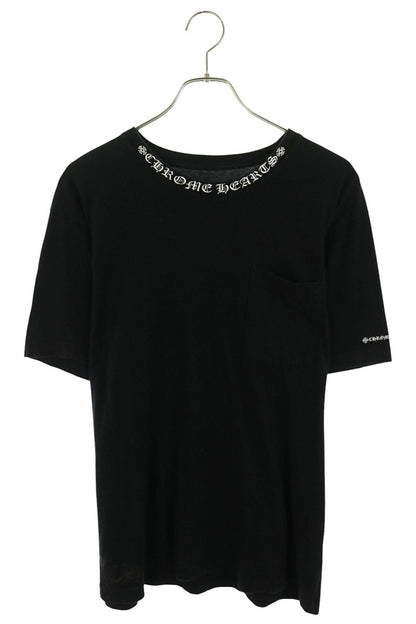 Chrome Hearts Neck Logo Print T-Shirt Black Size L