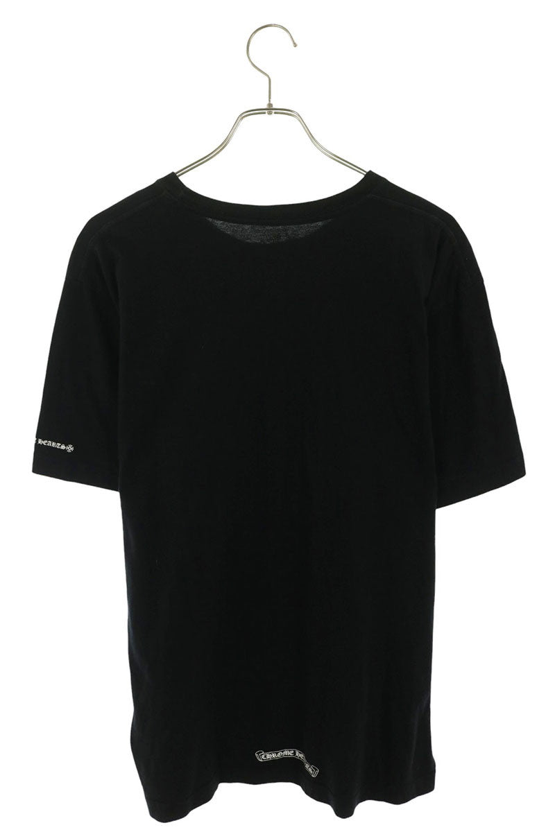 Chrome Hearts Neck Logo Print T-Shirt Black Size L