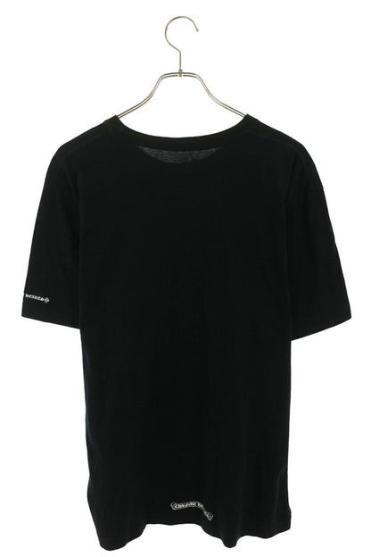Chrome Hearts Neck Logo Print T-Shirt Black Size L