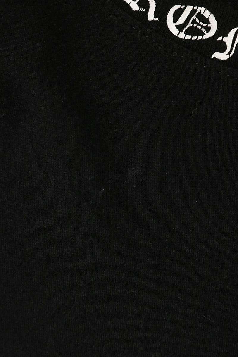 Chrome Hearts Neck Logo Print T-Shirt Black Size L