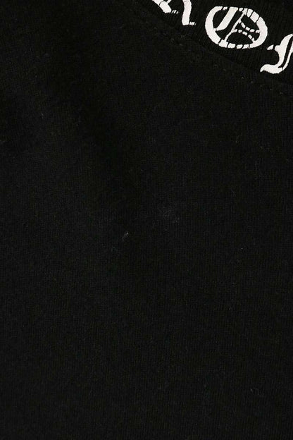 Chrome Hearts Neck Logo Print T-Shirt Black Size L