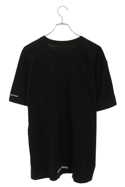 Chrome Hearts Neck Logo Print T-Shirt Black/White Size XXL