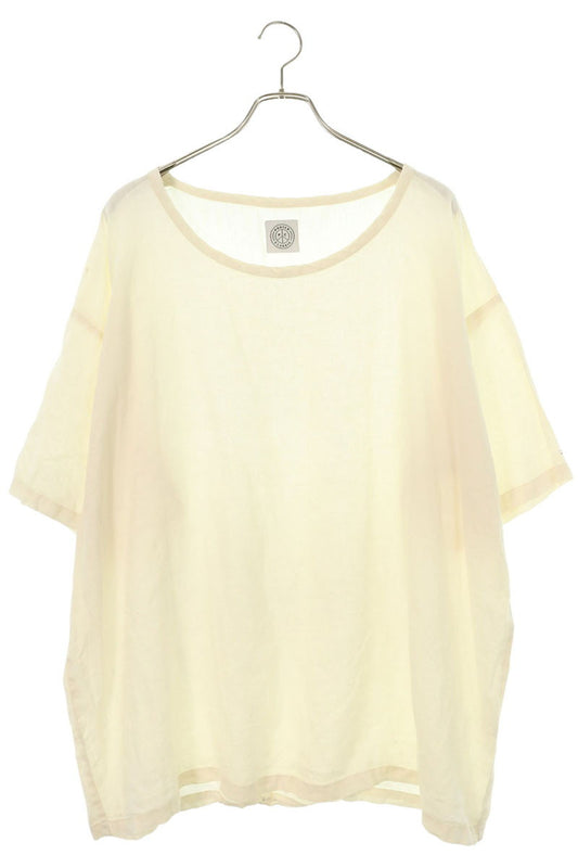 Porter Classic Linen Crewneck T-Shirt Off-White Size 3