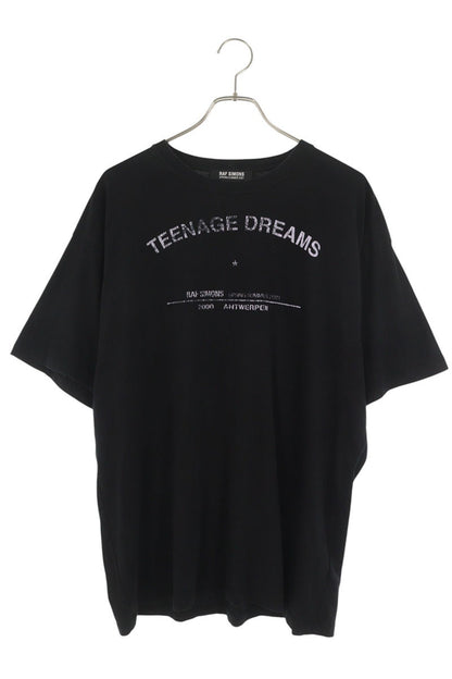 RAF SIMONS 21SS TEENAGE DREAMS Print T-Shirt Black Size L