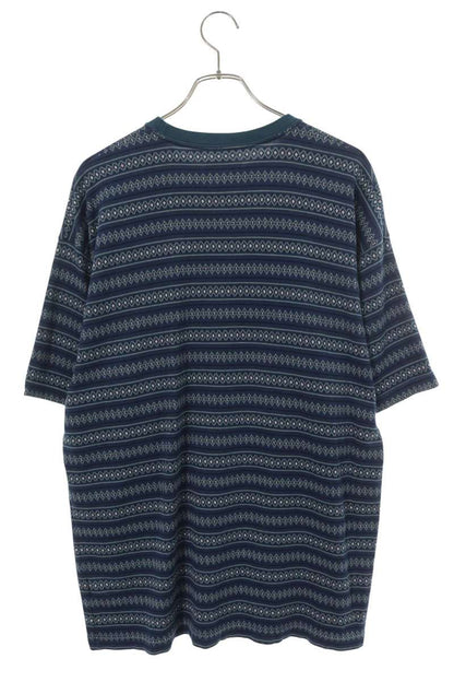 WTAPS Embroidered Jacquard T-Shirt Blue Size 4