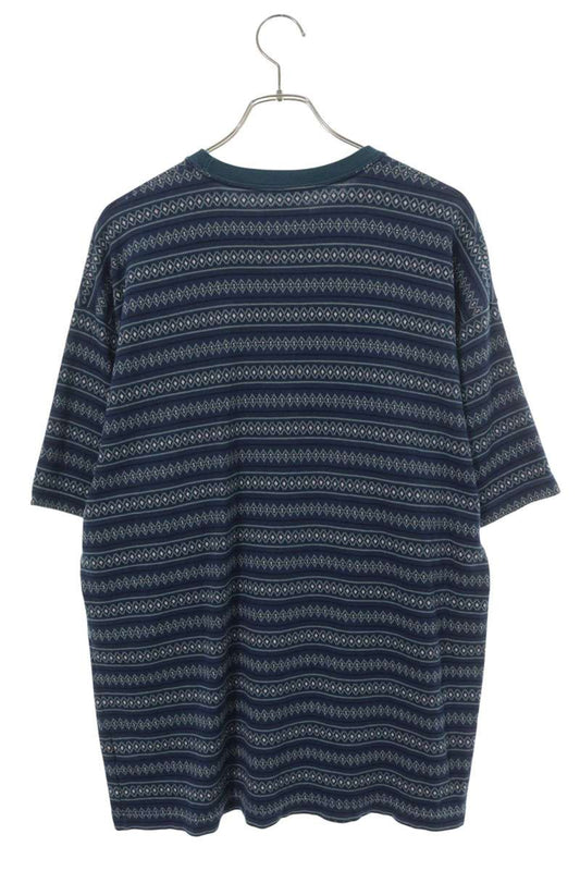 WTAPS Embroidered Jacquard T-Shirt Blue Size 4