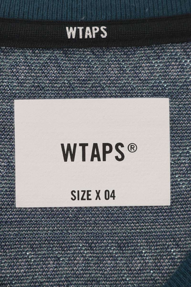 WTAPS Embroidered Jacquard T-Shirt Blue Size 4