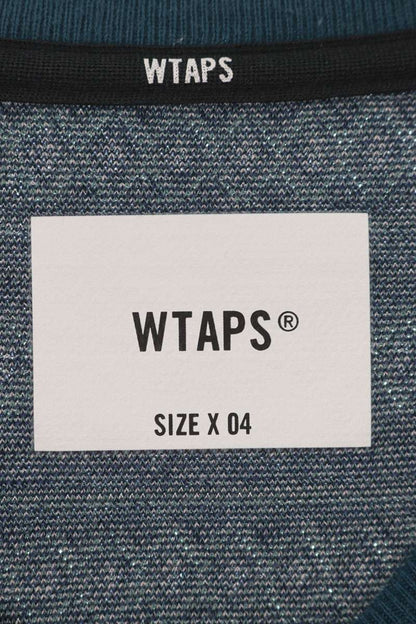 WTAPS Embroidered Jacquard T-Shirt Blue Size 4