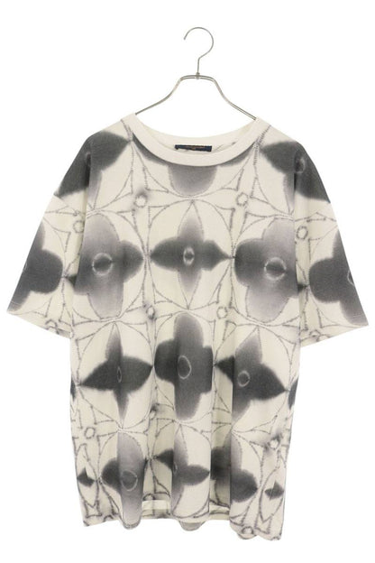 LOUISVUITTON Tie-Dye Monogram T-Shirt White/Grey Size XXL