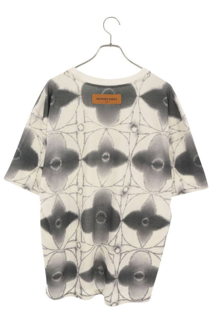 LOUISVUITTON Tie-Dye Monogram T-Shirt White/Grey Size XXL