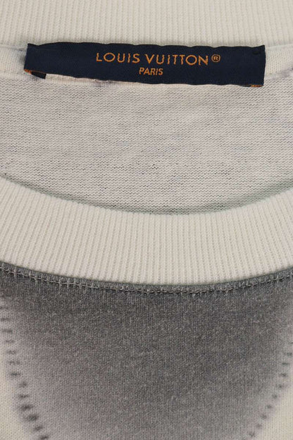 LOUISVUITTON Tie-Dye Monogram T-Shirt White/Grey Size XXL