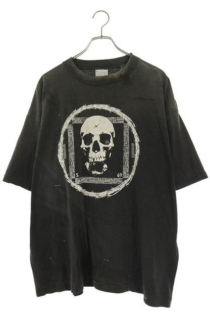SAINT MICHAEL 25AW Distressed T-Shirt Black Size XL