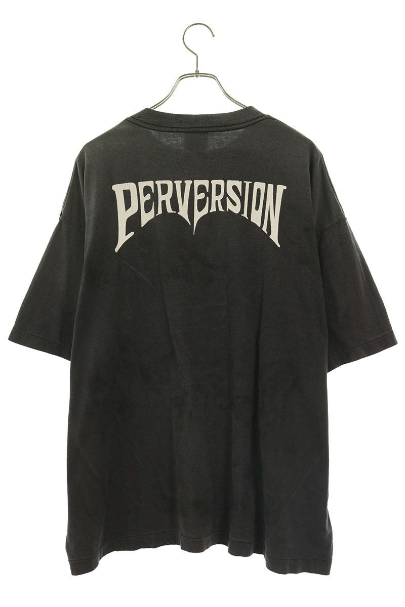 SAINT MICHAEL 25AW Distressed T-Shirt Black Size XL