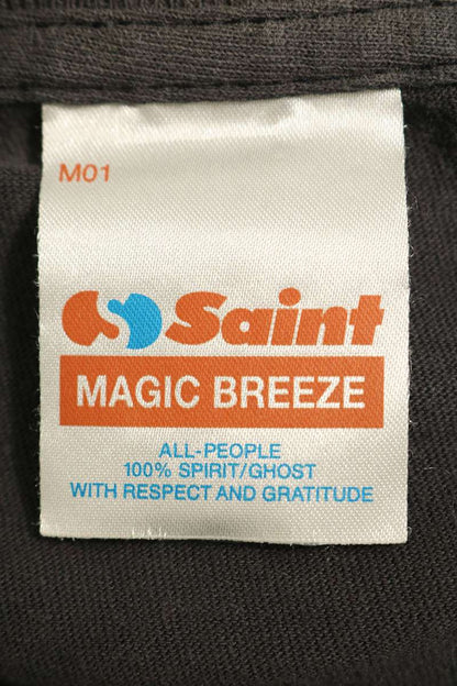 SAINT MICHAEL 25AW Distressed T-Shirt Black Size L