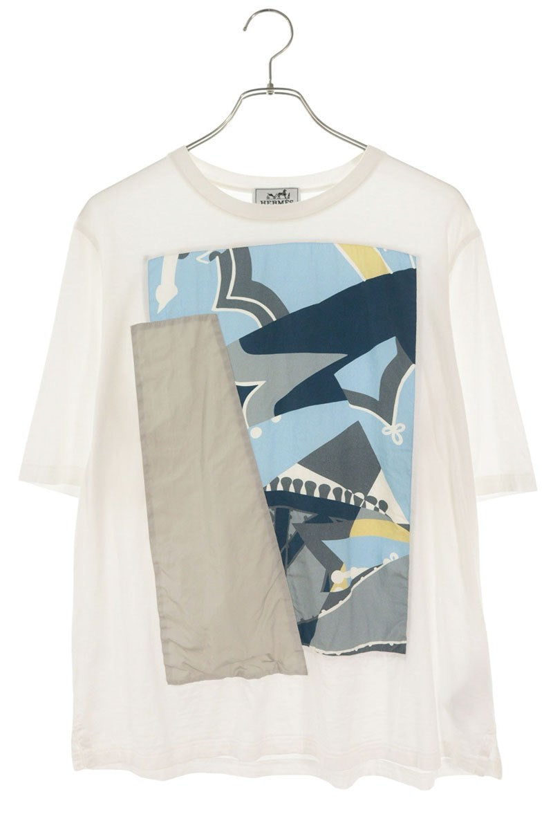 HERMES Geometric Panel T-Shirt Size M