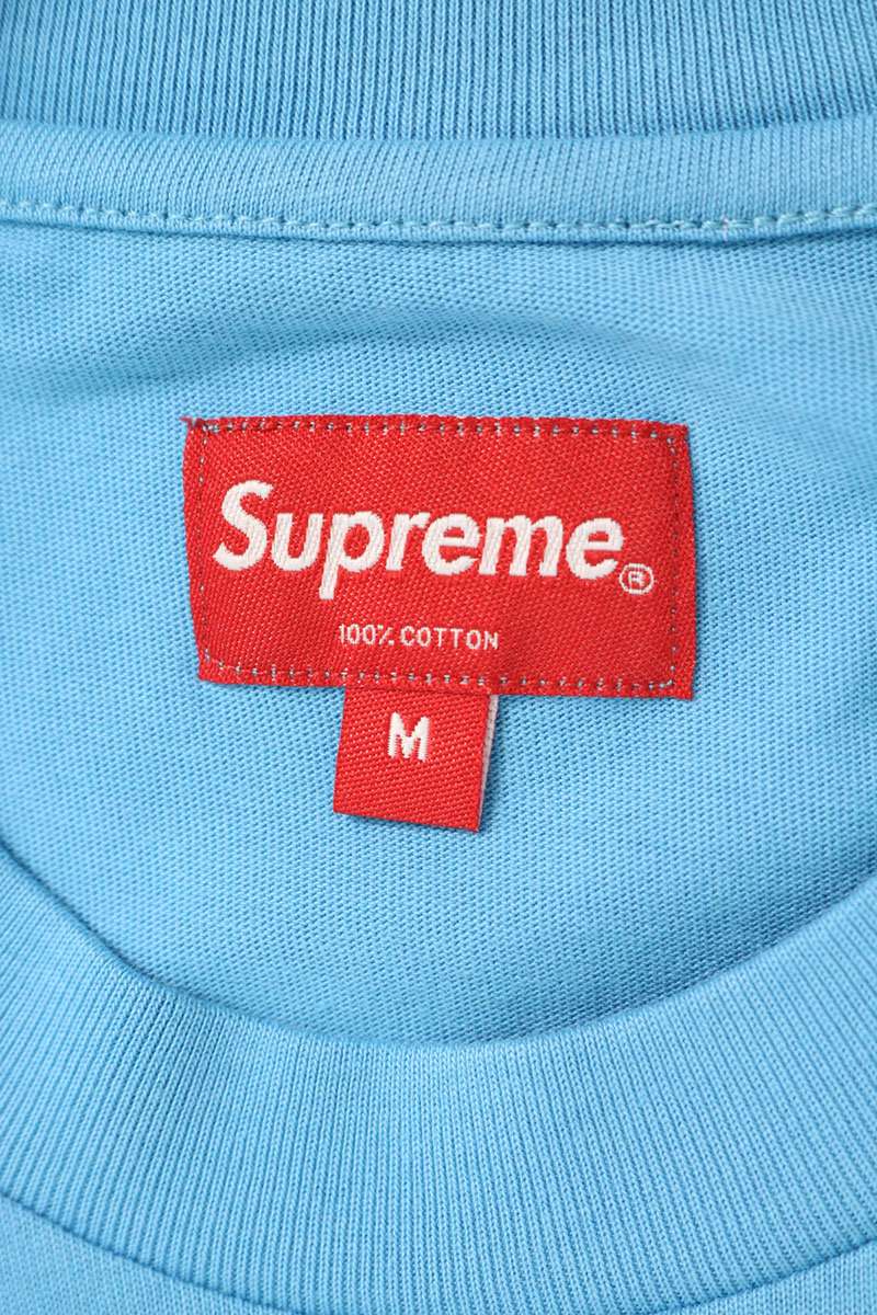 SUPREME High Density Small Box S/S T-Shirt Light Blue Size M