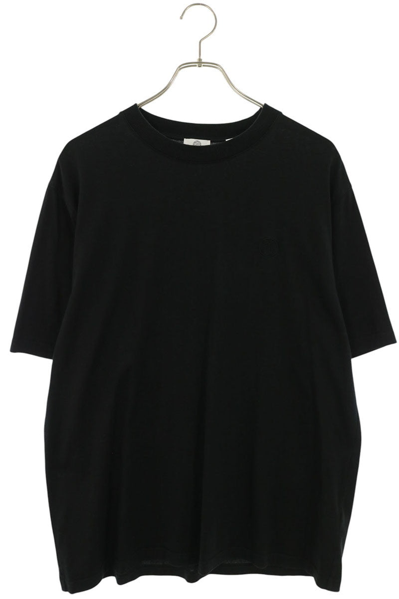 Burberry Front Logo Embroidered T-Shirt Black Size M
