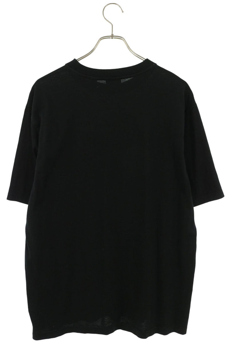 Burberry Front Logo Embroidered T-Shirt Black Size M