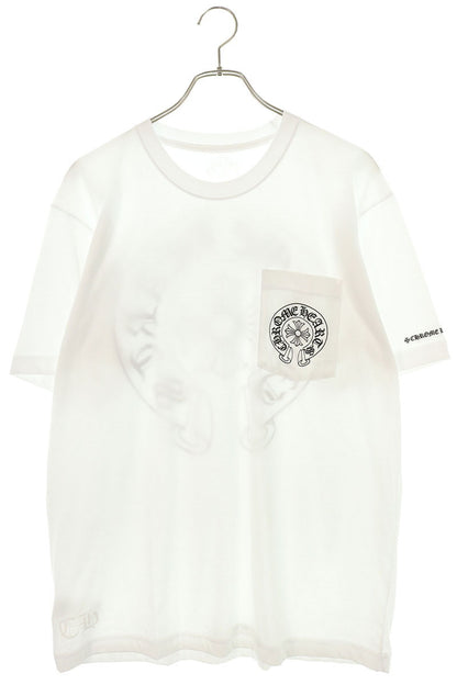 Chrome Hearts Back Horseshoe Print T-Shirt White Size L