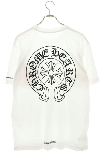 Chrome Hearts Back Horseshoe Print T-Shirt White Size L