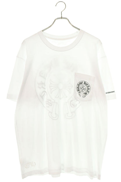 Chrome Hearts Back Horseshoe Print T-Shirt White Size XL