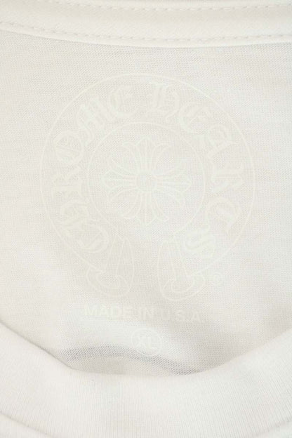 Chrome Hearts Back Horseshoe Print T-Shirt White Size XL