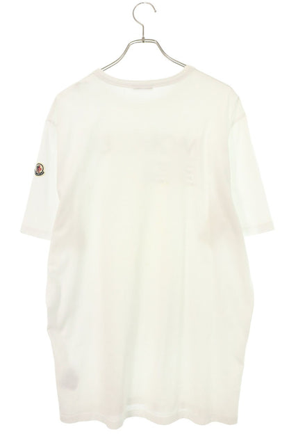 MONCLER 21AW Flocked Logo T-Shirt White Size XL