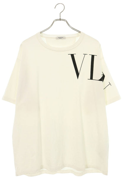 VALENTINO VLTN Logo Heavy Cotton T-Shirt White/Black Size L