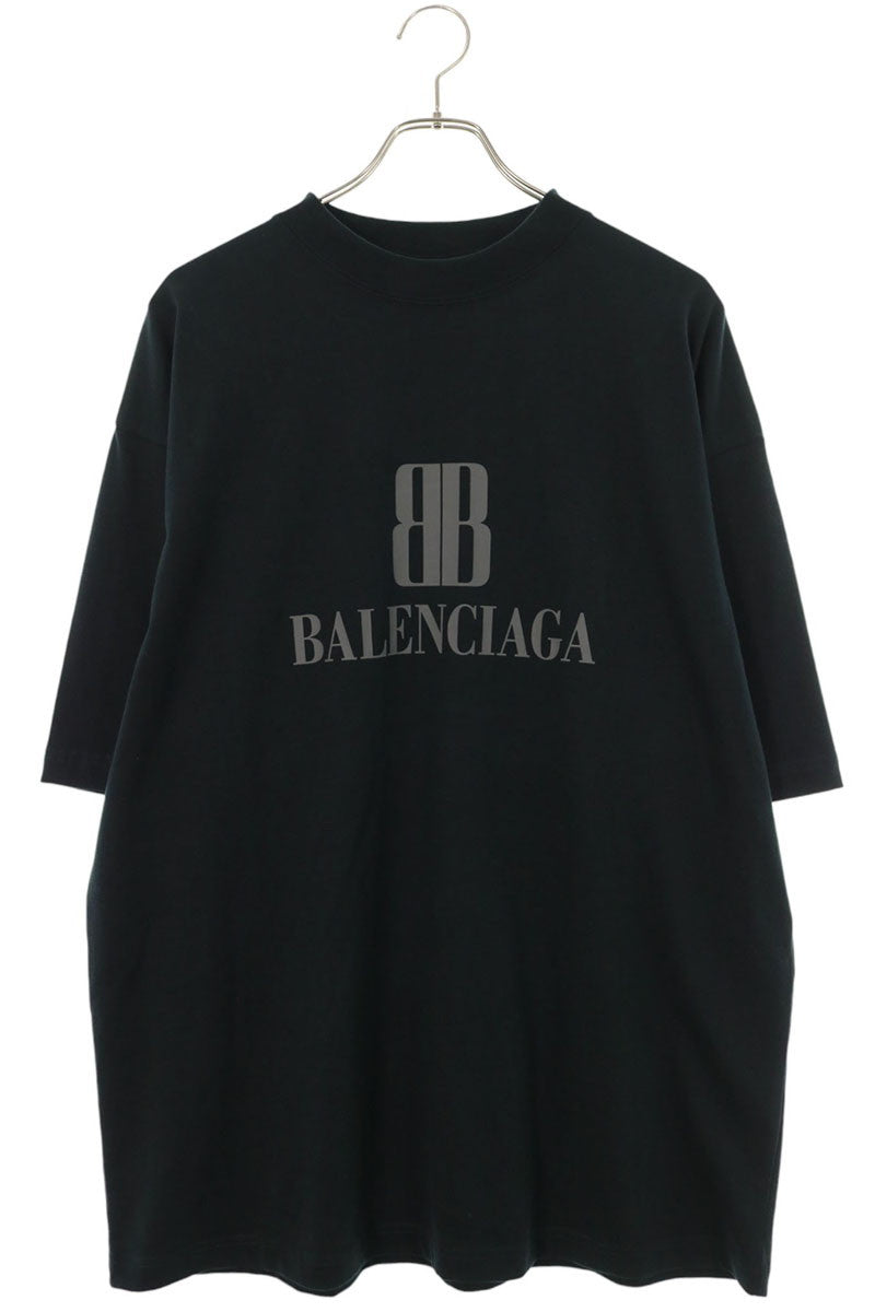 BALENCIAGA 25AW BB Logo Medium Fit T-Shirt Black Size M