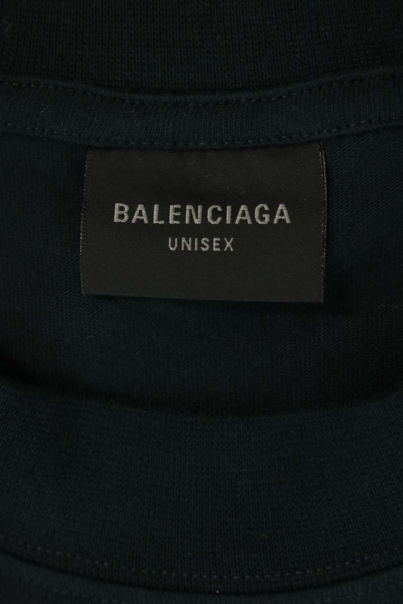 BALENCIAGA 25AW BB Logo Medium Fit T-Shirt Black Size M