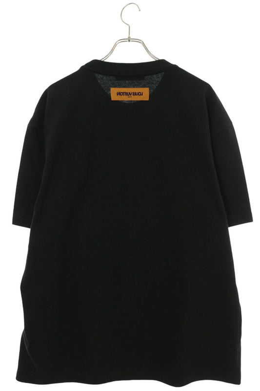 LOUISVUITTON 24SS Embroidered T-Shirt Black Size XXL