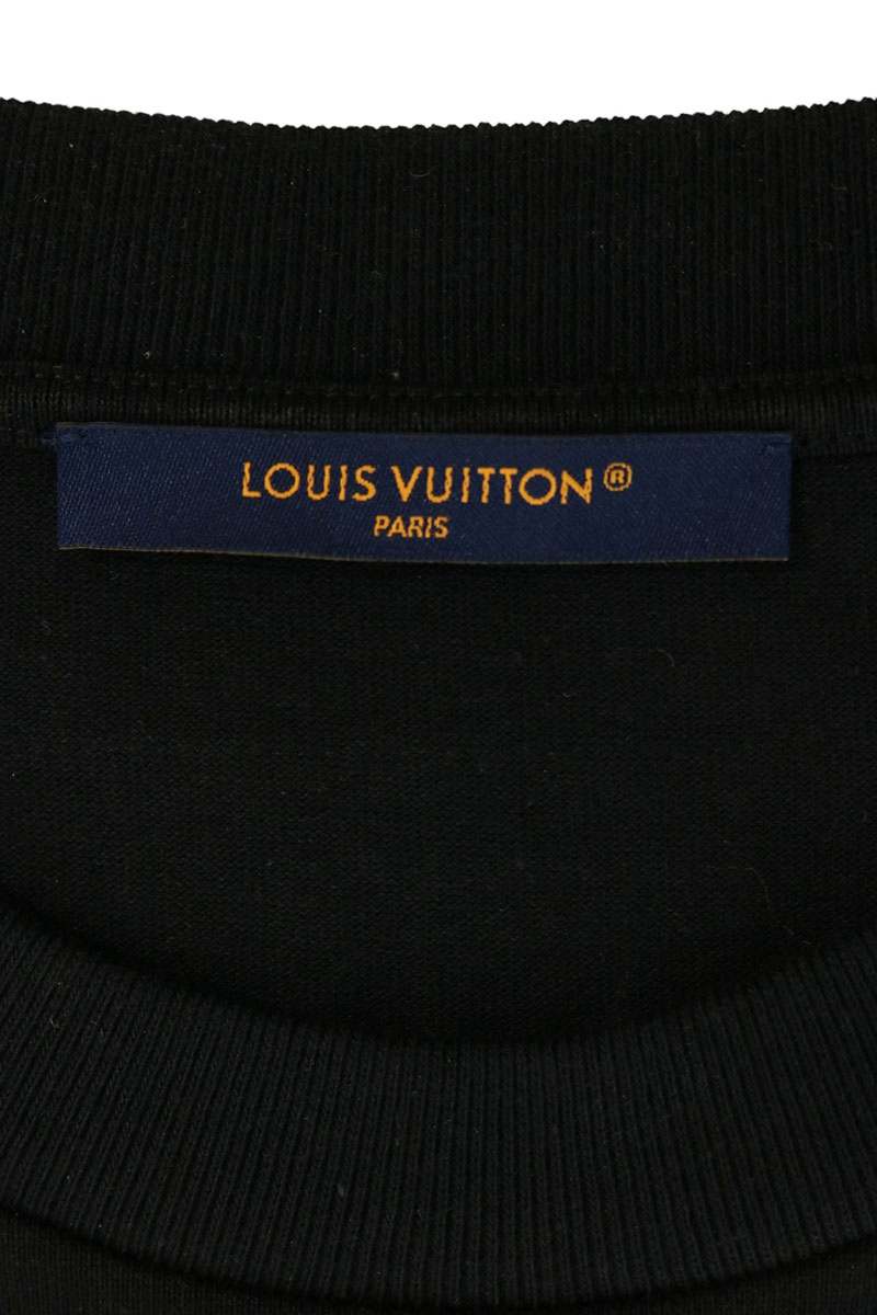 LOUISVUITTON 24SS Embroidered T-Shirt Black Size XXL