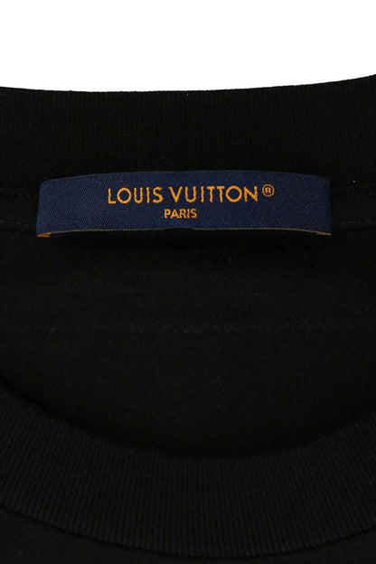 LOUISVUITTON 23AW Beaded Logo T-Shirt Black Size XXL