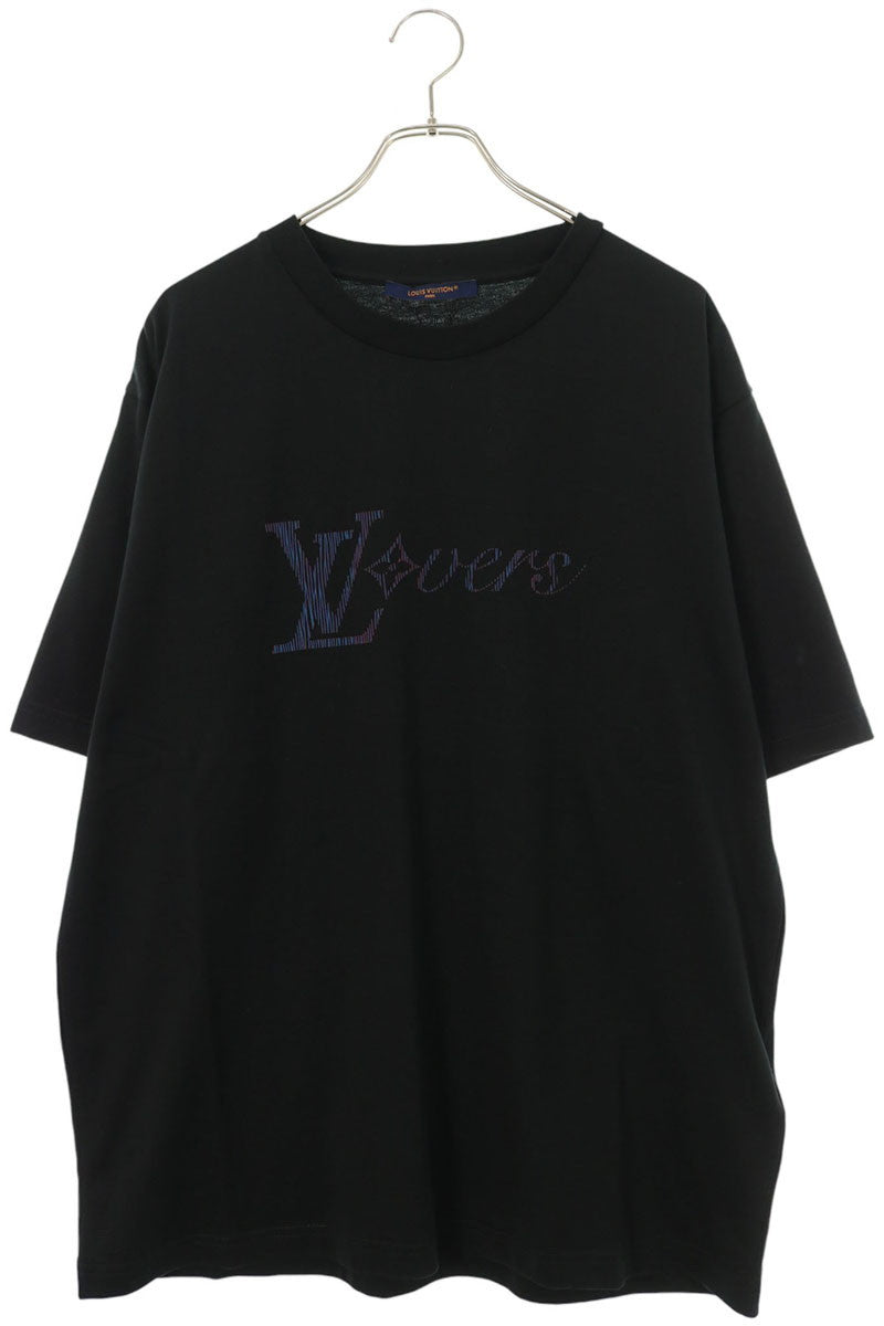 LOUISVUITTON Iridescent LV Birds T-Shirt Black Size XXL