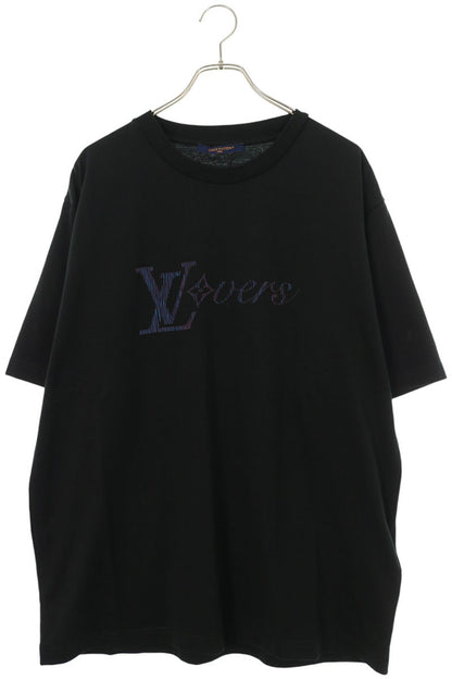 LOUISVUITTON Iridescent LV Birds T-Shirt Black Size XXL