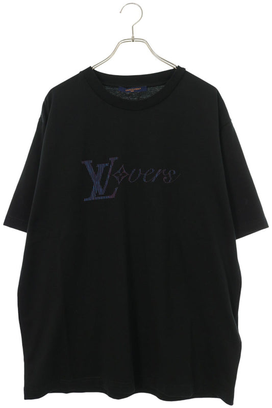 LOUISVUITTON Iridescent LV Birds T-Shirt Black Size XXL