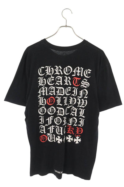 Chrome Hearts Back Text Print T-Shirt Multi Size L