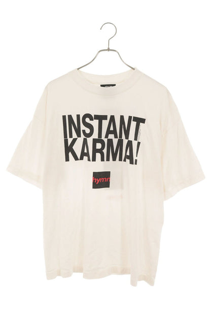 SAINT MICHAEL Instant Karma T-Shirt White Size L