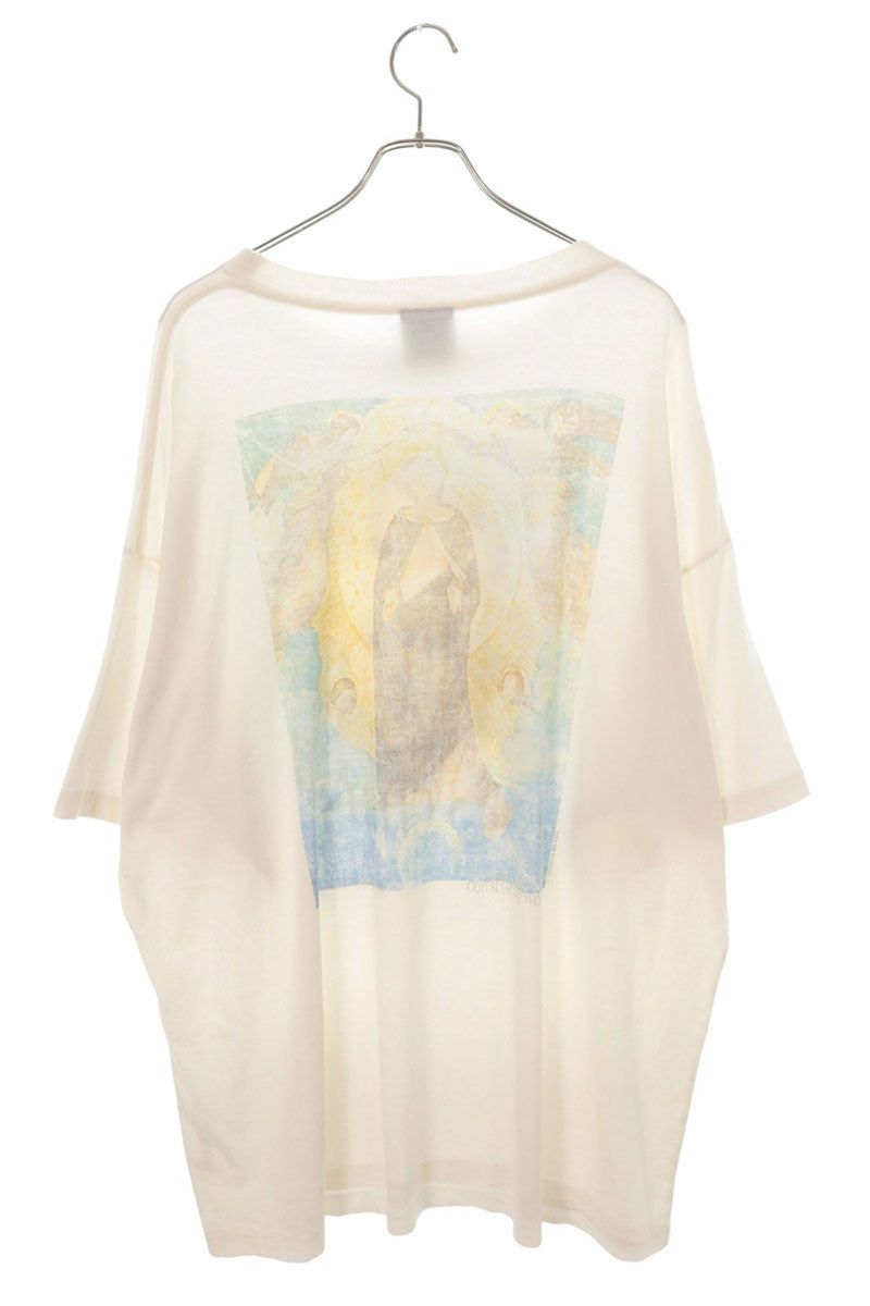 SAINT MICHAEL Maria Print Vintage T-Shirt White Size XL