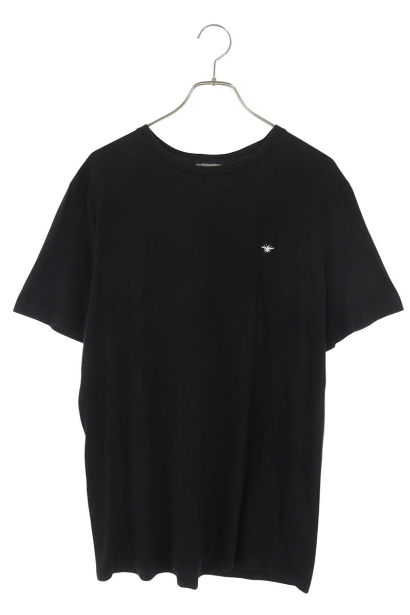 Dior HOMME BEE Embroidery Cotton T-Shirt Black Size XL
