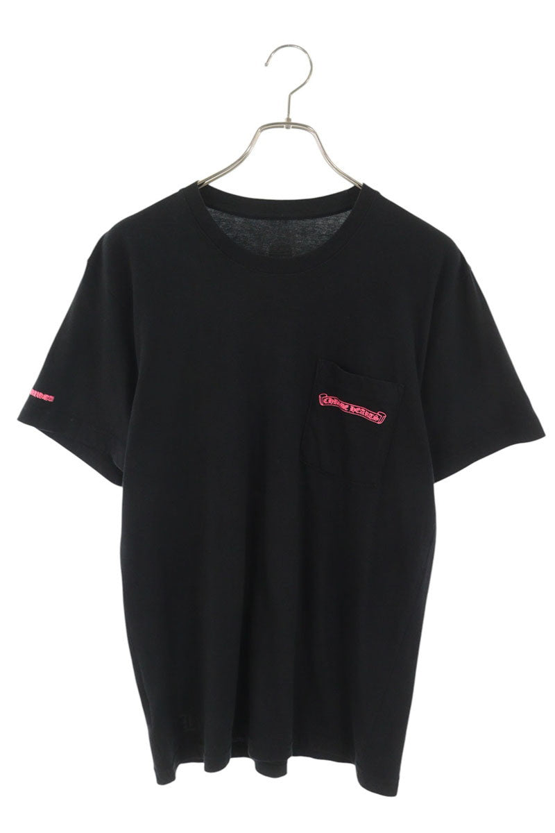Chrome Hearts Back Logo Print T-Shirt Black/Pink Size M