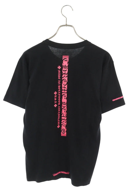 Chrome Hearts Back Logo Print T-Shirt Black/Pink Size M