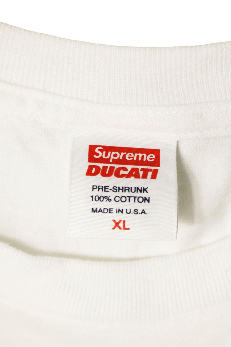 SUPREME 23AW Ducati Logos Print T-Shirt Size XL